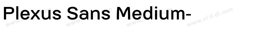 Plexus Sans Medium字体转换